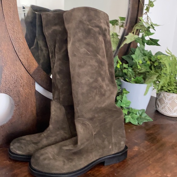 Laura Bellariva sage suede boots - Picture 8 of 11